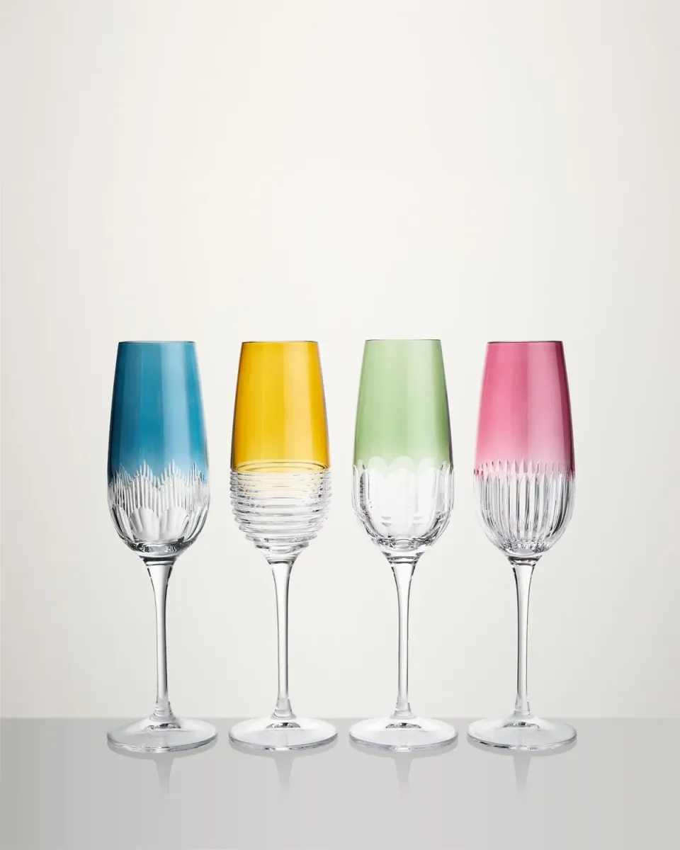 Waterford Mixology champagneglas sæt 4 farvede