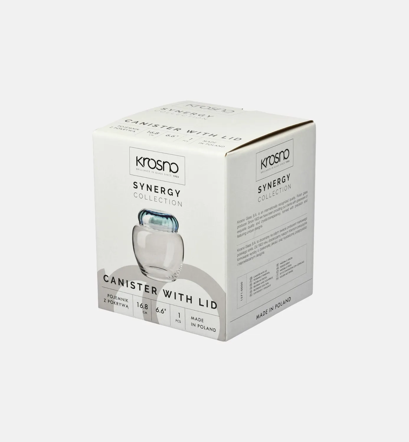 Krosno Synergy glas med blåt låg 164 mm