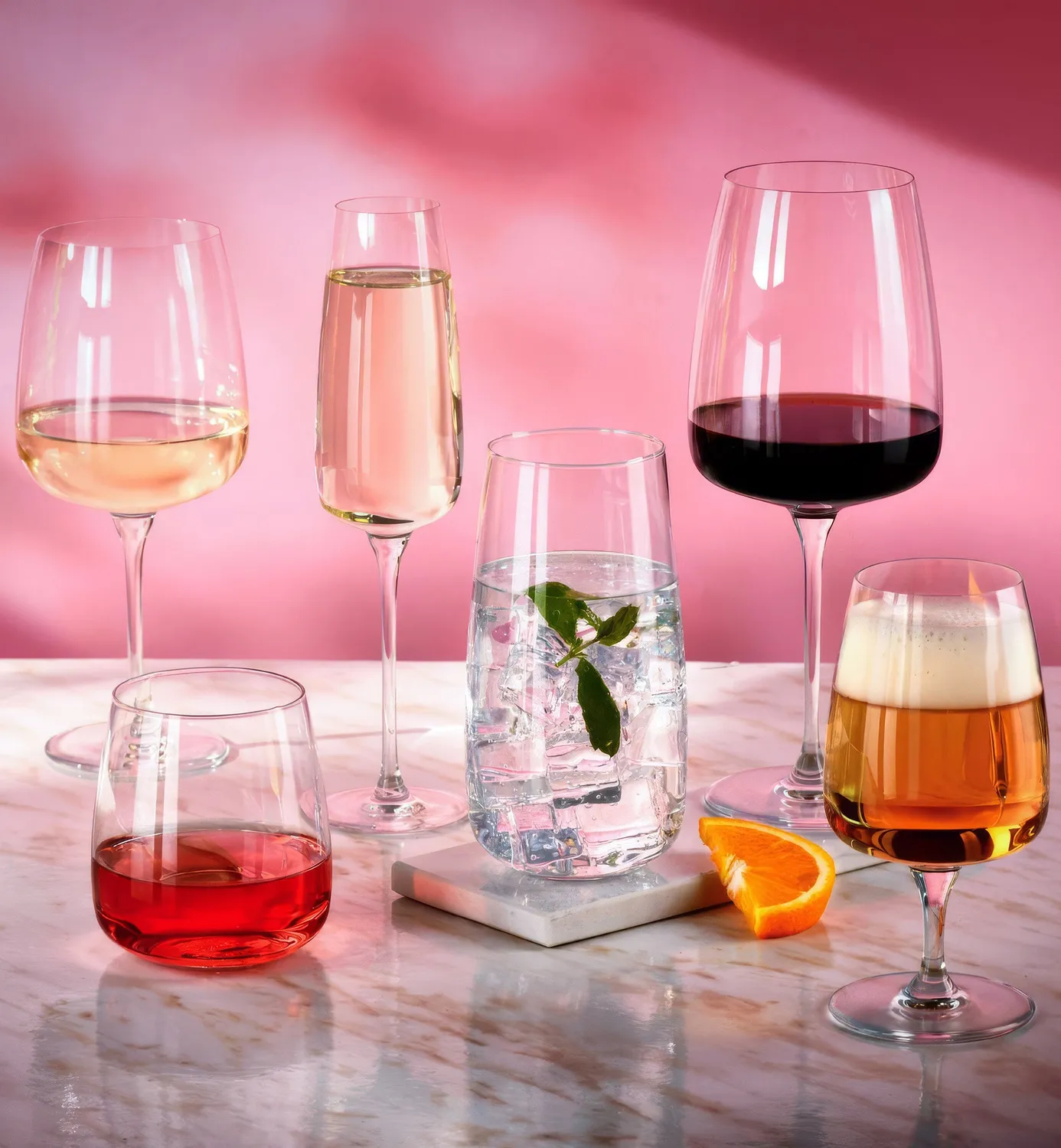 Krosno Modern champagneglas 250 ml klar krystal