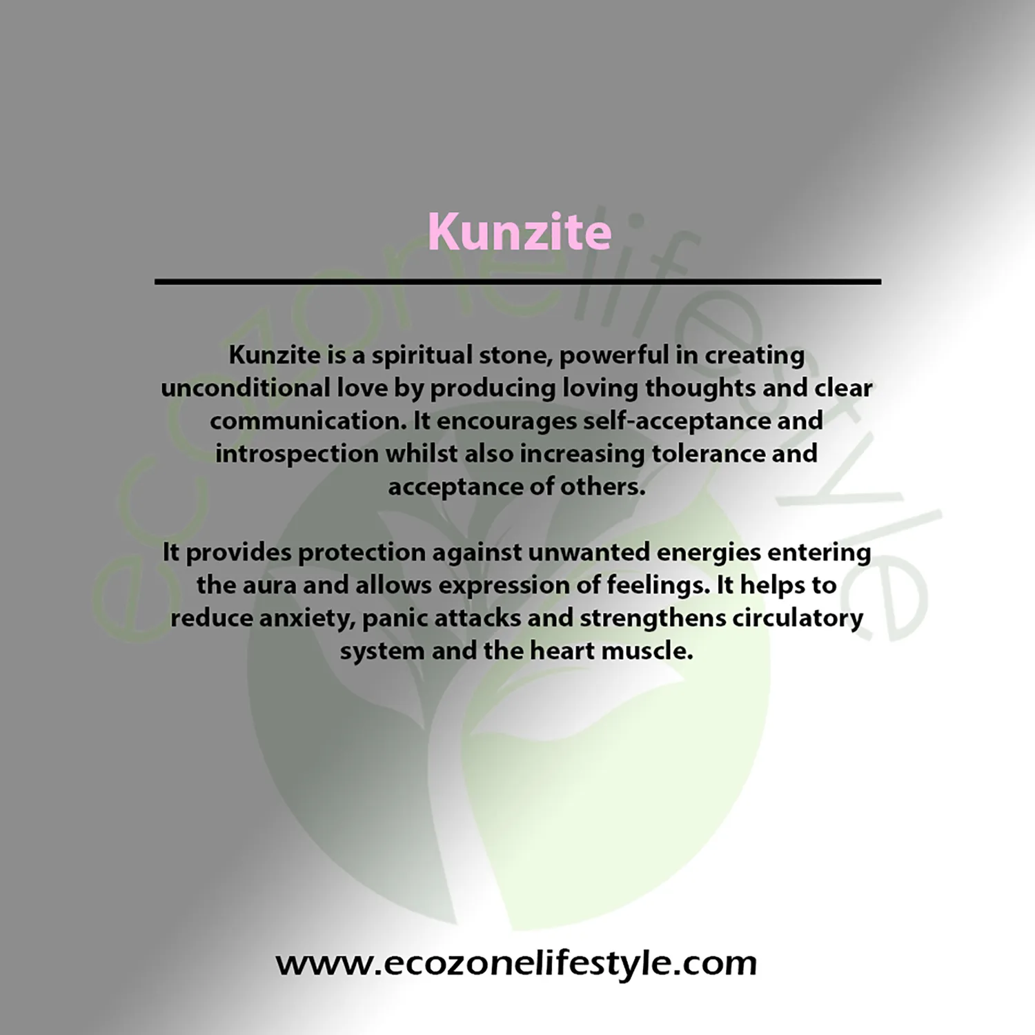 El'Cobre Kunzite armbånd krystal rosa elastik