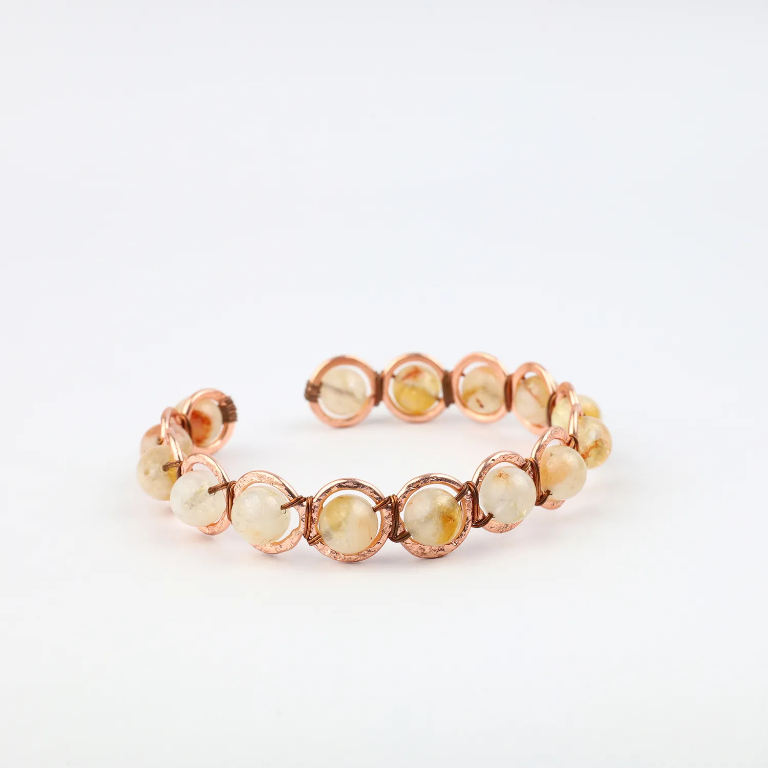 El'Cobre Copper Citrine armbånd kobber citrin åben cuff