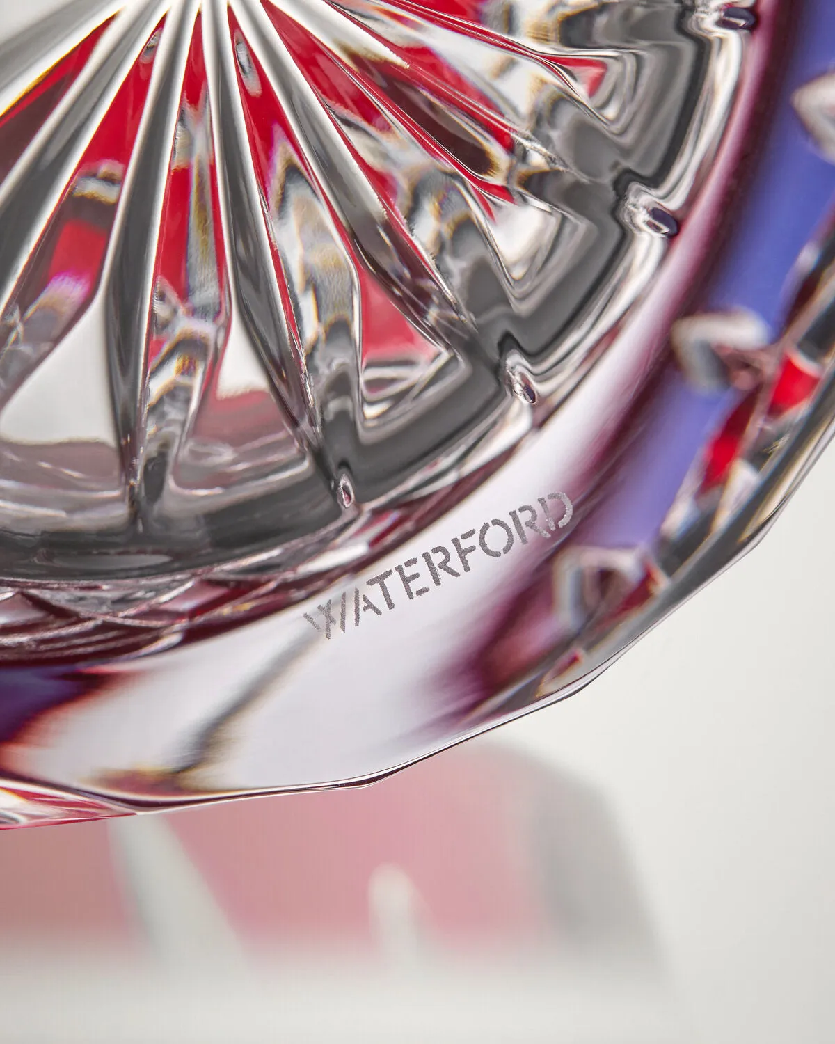 Waterford Lismore Red skål rød krystal servering