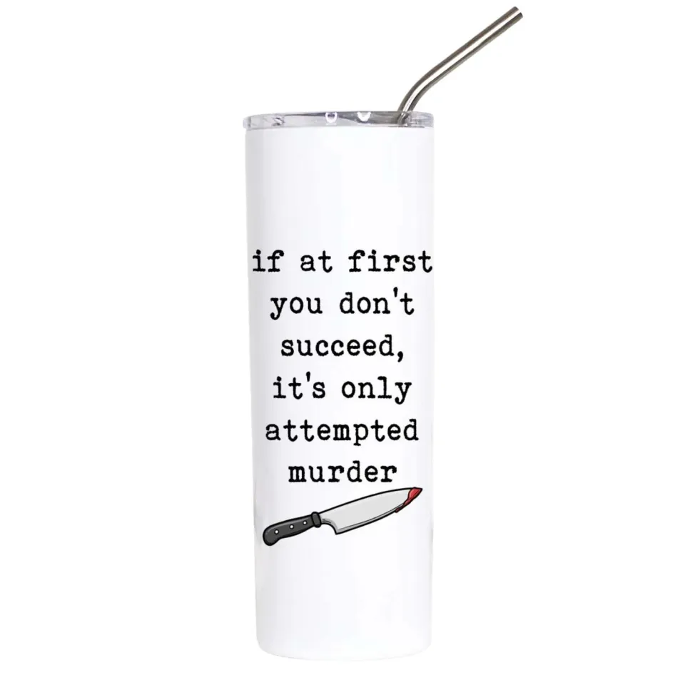 Mugsby Attempted Murder tumbler 591 ml sort humor