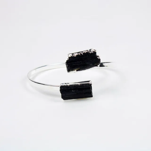 El'Cobre Dual Point Tourmaline armbånd sølvbelagt