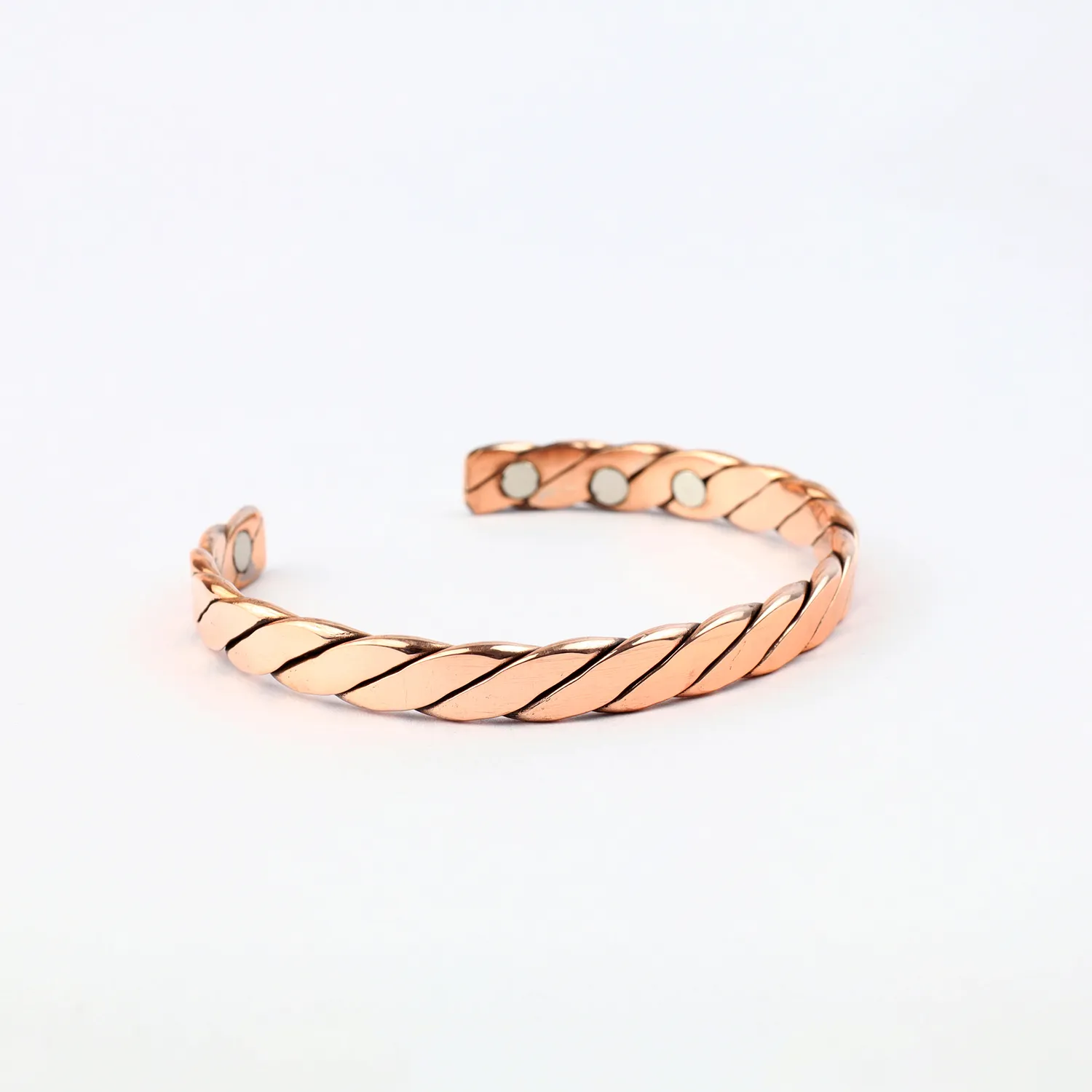 El'Cobre Design 71 kobberarmbånd snoet med gaveæske