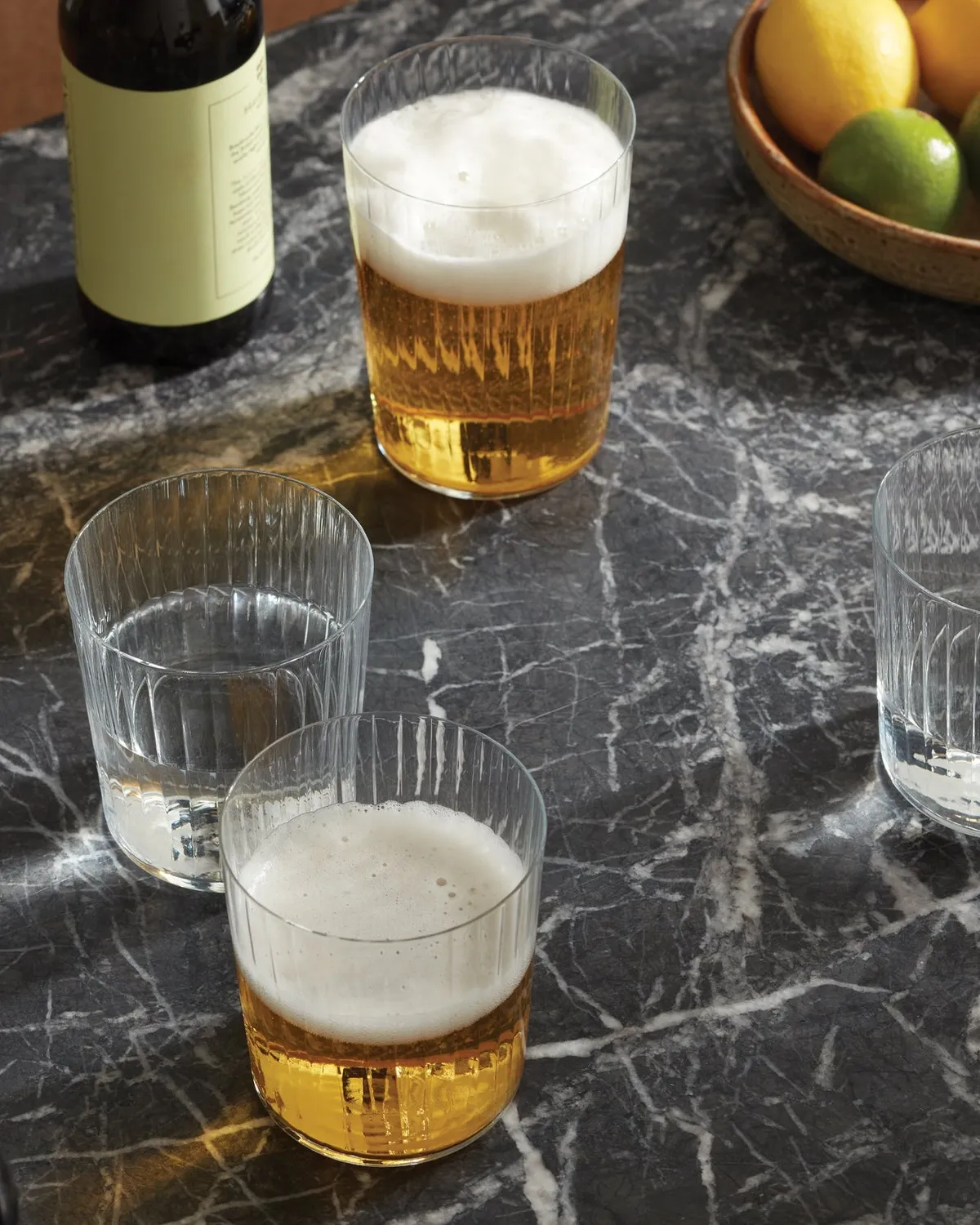 LSA Gio Line drikkeglas 4 stk rillet