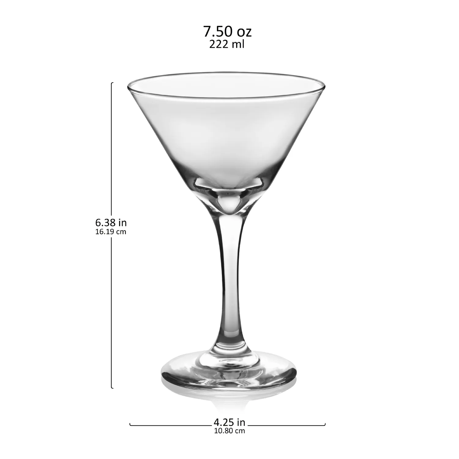 Libbey Martini Party martiniglas 12 stk 222 ml klart glas