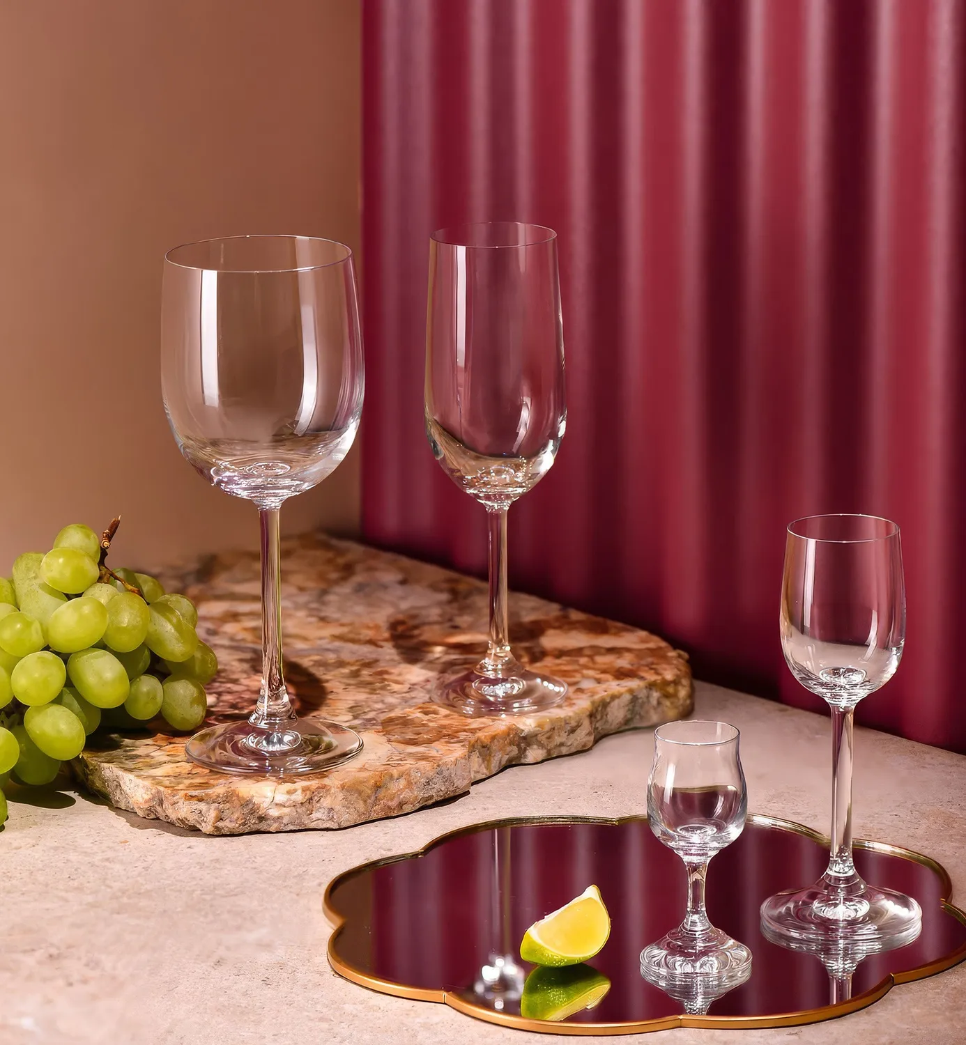 Krosno Gema likørglas 70 ml 6 stk glas med stilk