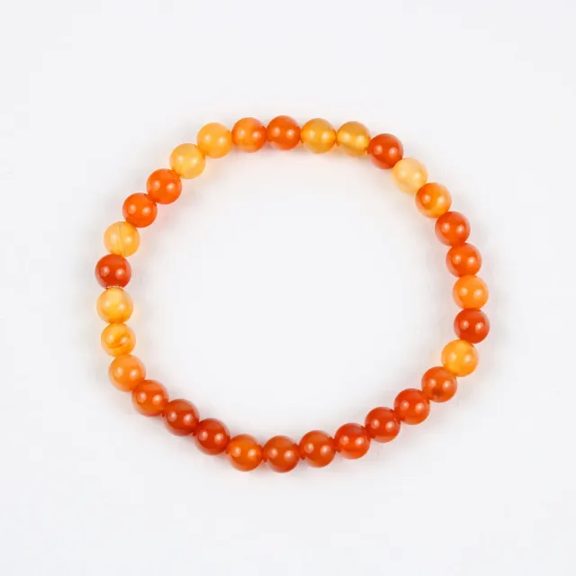 El'Cobre Carnelian Crystal 6mm armbånd karneol