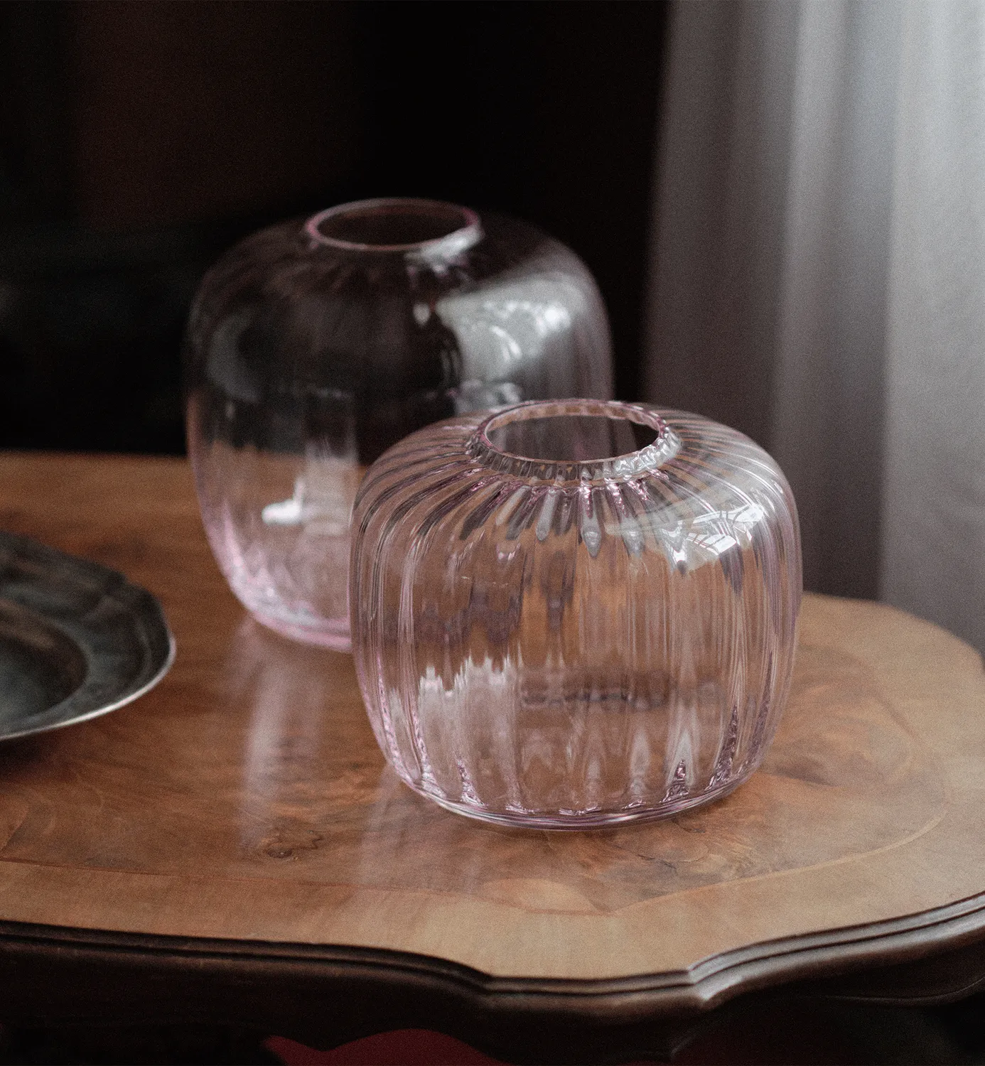 Krosno Ballerina vase 19 cm rosakvarts krystal