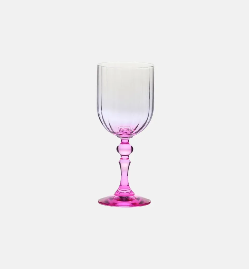 Krosno Bubble vinglas 300 ml rosa stilk krystal