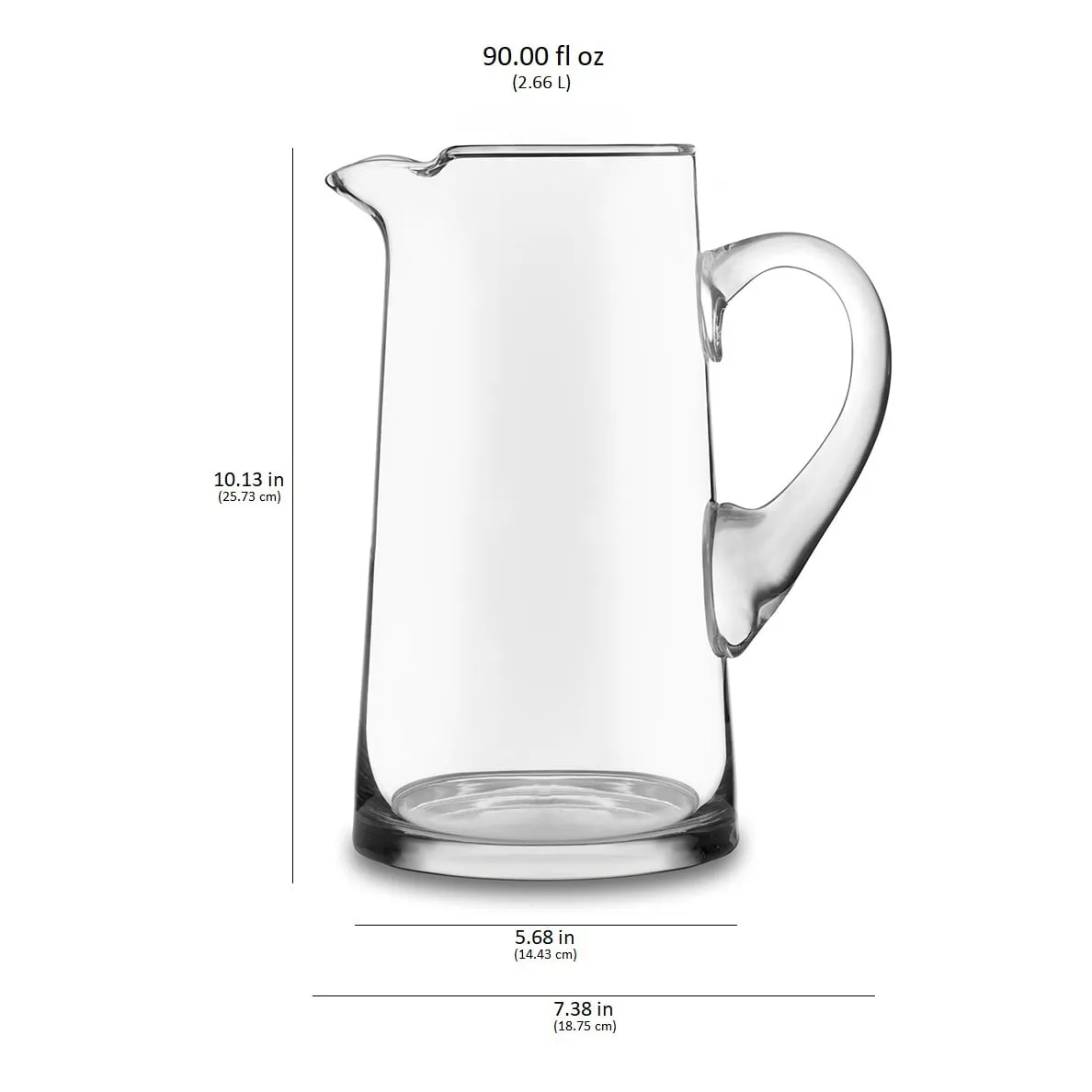 Libbey Cantina kande 2,66 liter glas klar