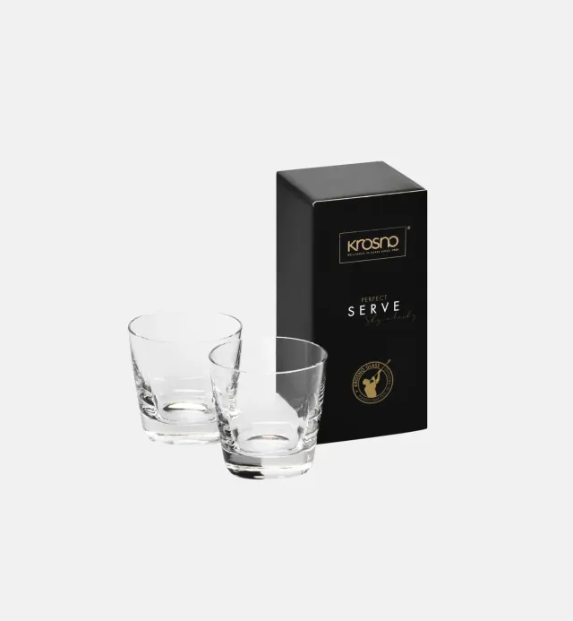 Krosno Sky whiskyglas 270 ml 2 stk klar