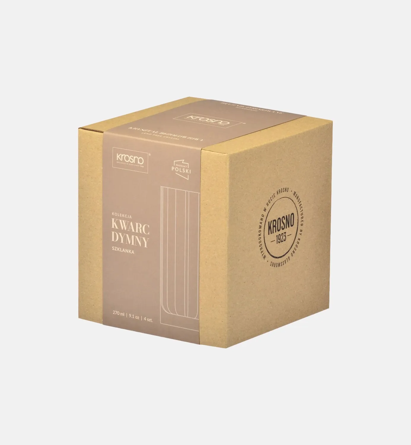 Krosno Futura tumbler 270 ml røgkvarts