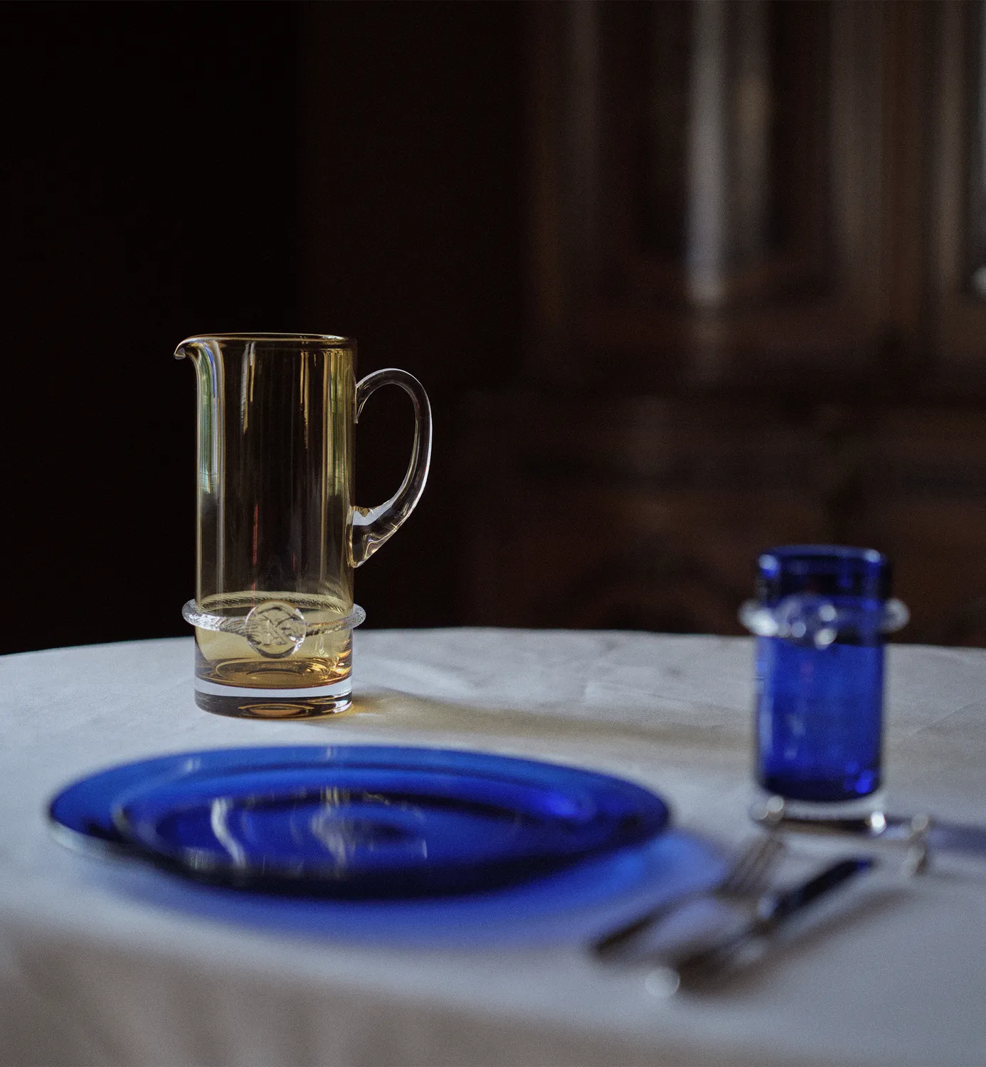 Krosno Aurelia glas 450 ml kobolt krystal