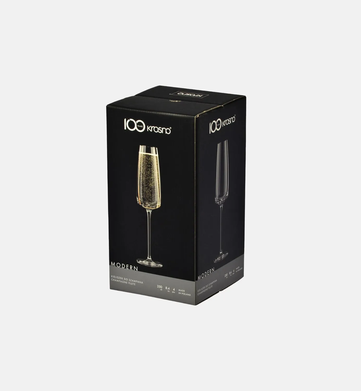 Krosno Modern champagneglas 250 ml klar krystal