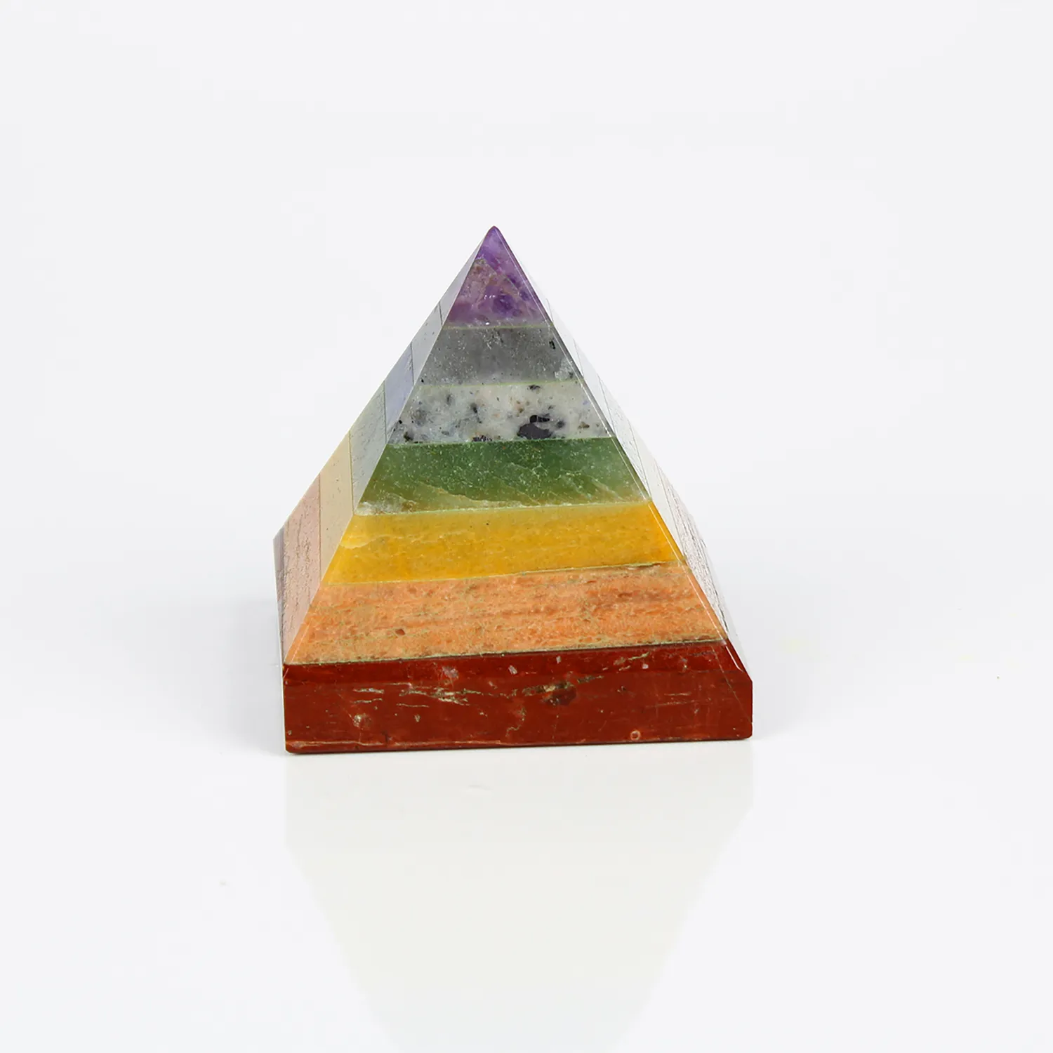 El'Cobre 7 Chakra Crystal Pyramid krystalpyramide 7 sten