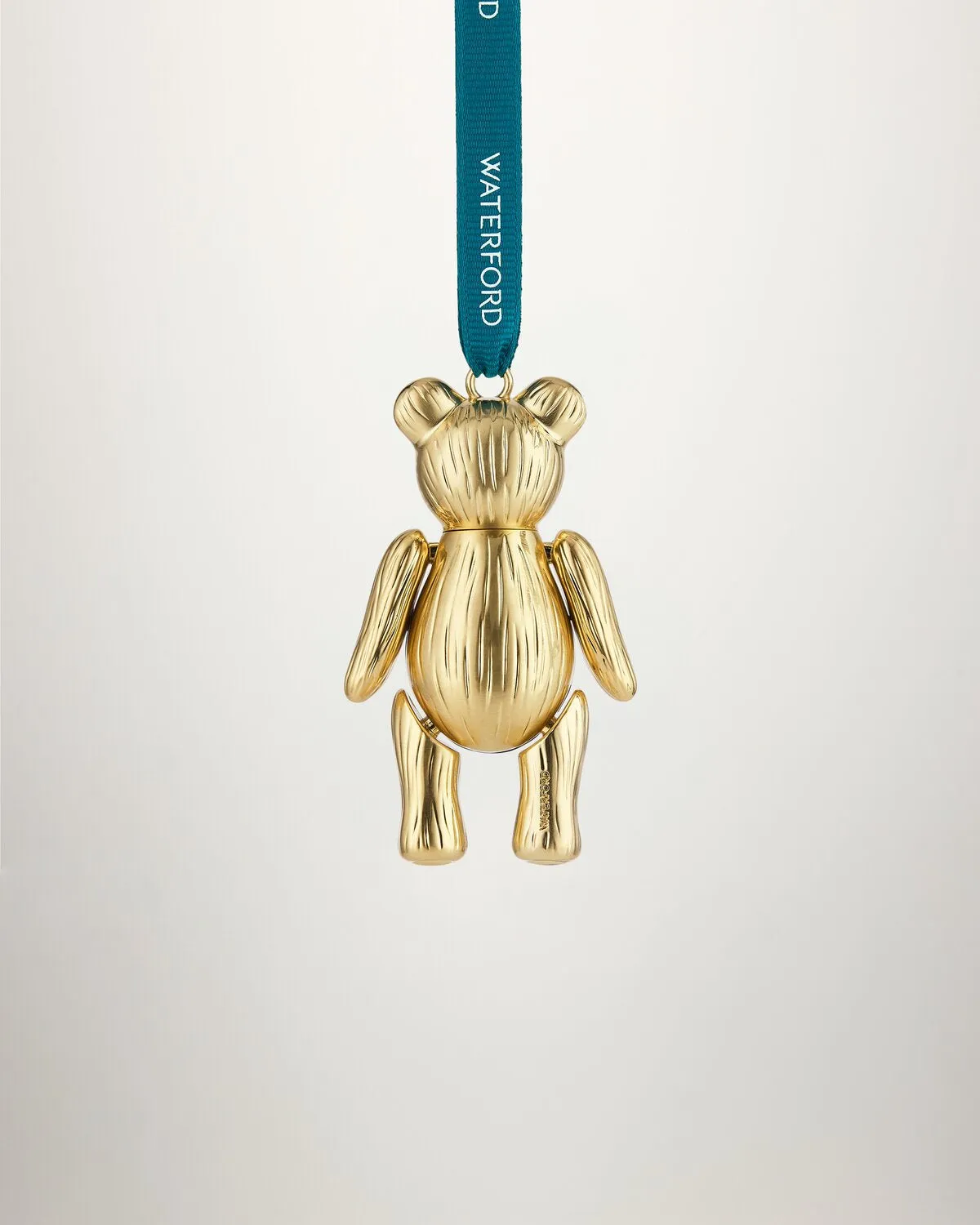 Waterford julepynt bamse guld metal