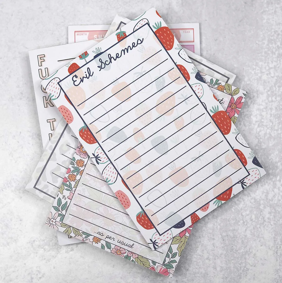 Mugsby Funny Leopard Print To Do List notesblok 50 ark leopard