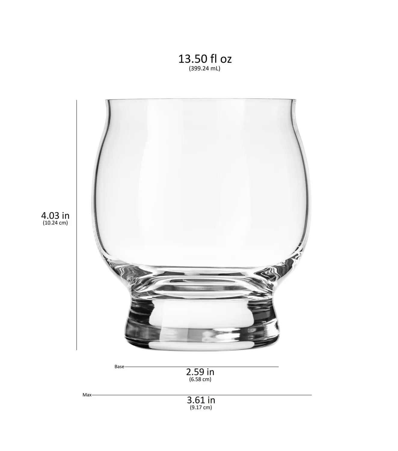 Libbey Bourbon Trail whiskeyglas 399 ml sæt 4