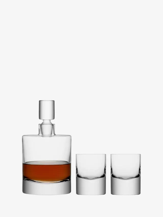 LSA Boris whiskysæt karaffel 2 glas mundblæst