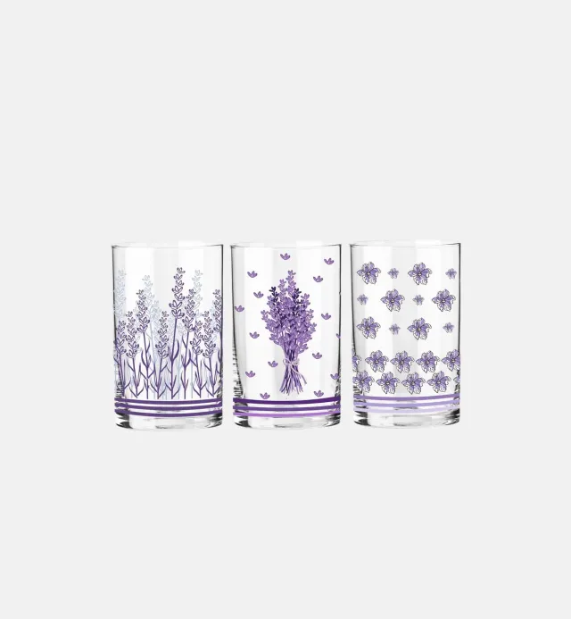 Krosno LAVENDER glas 250 ml 6 stk lavendel
