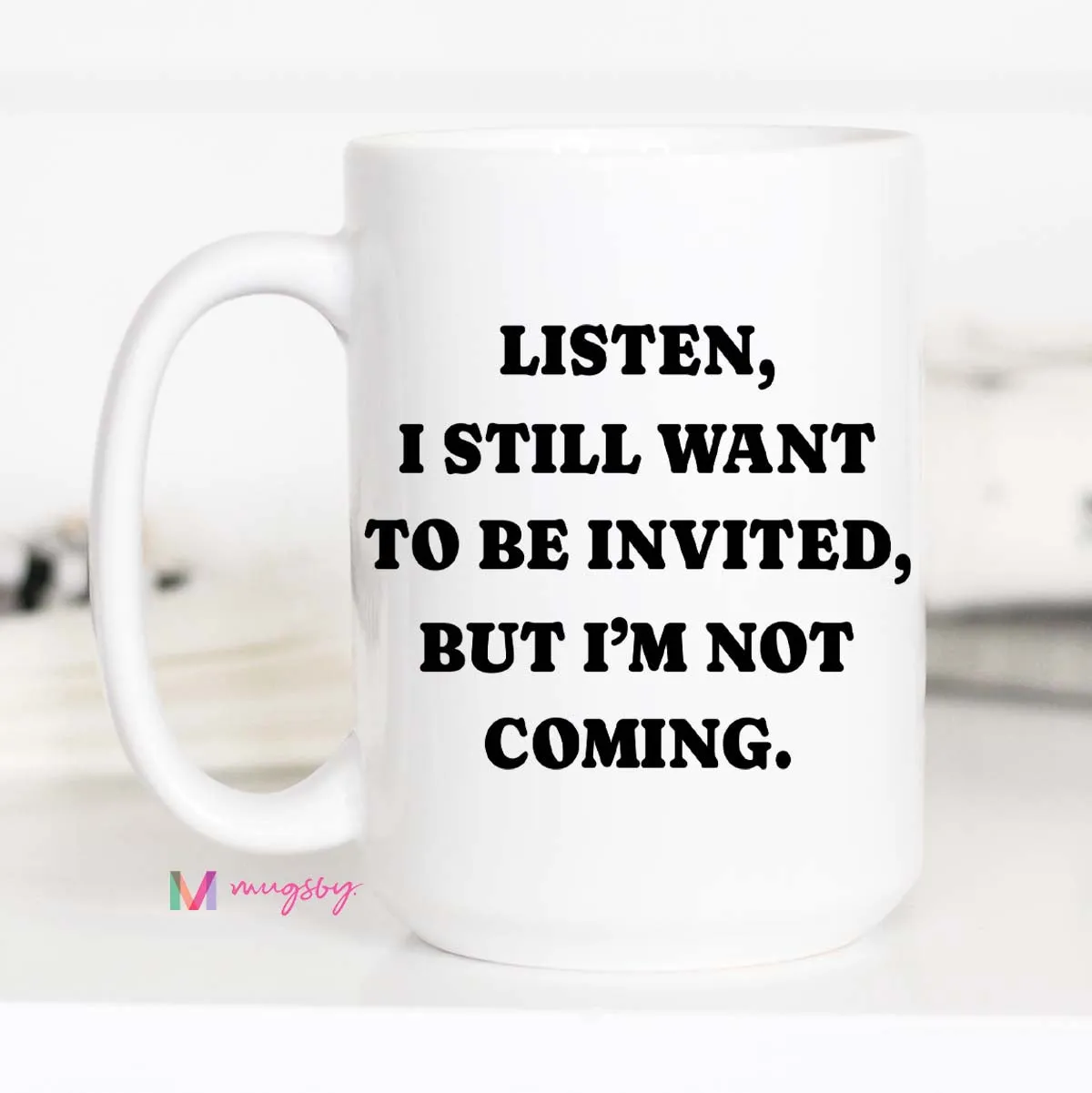 Mugsby Introvert kop 325 ml hvid introvert