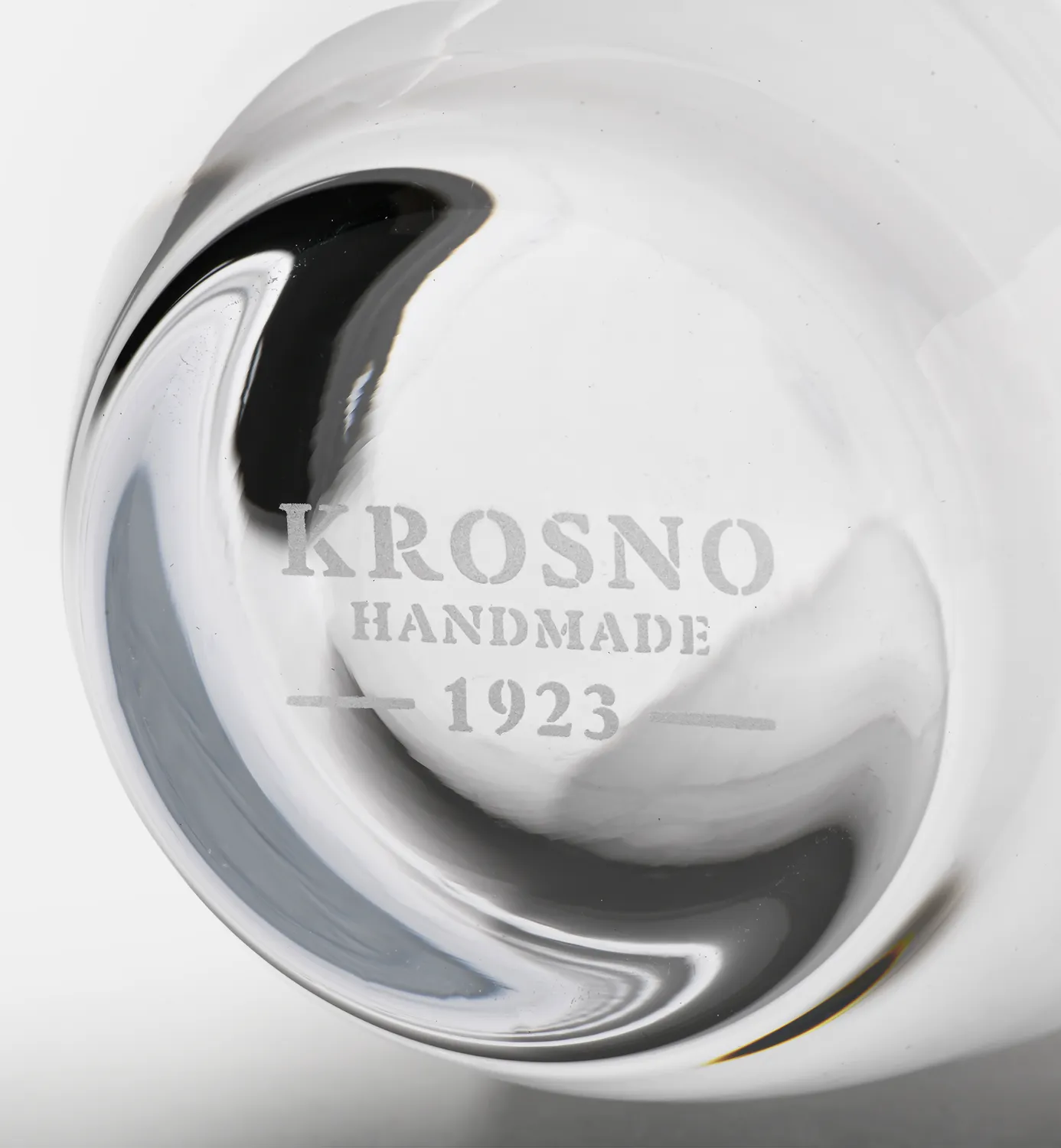 Krosno Gemstone vase 35 cm klar blyfri krystal