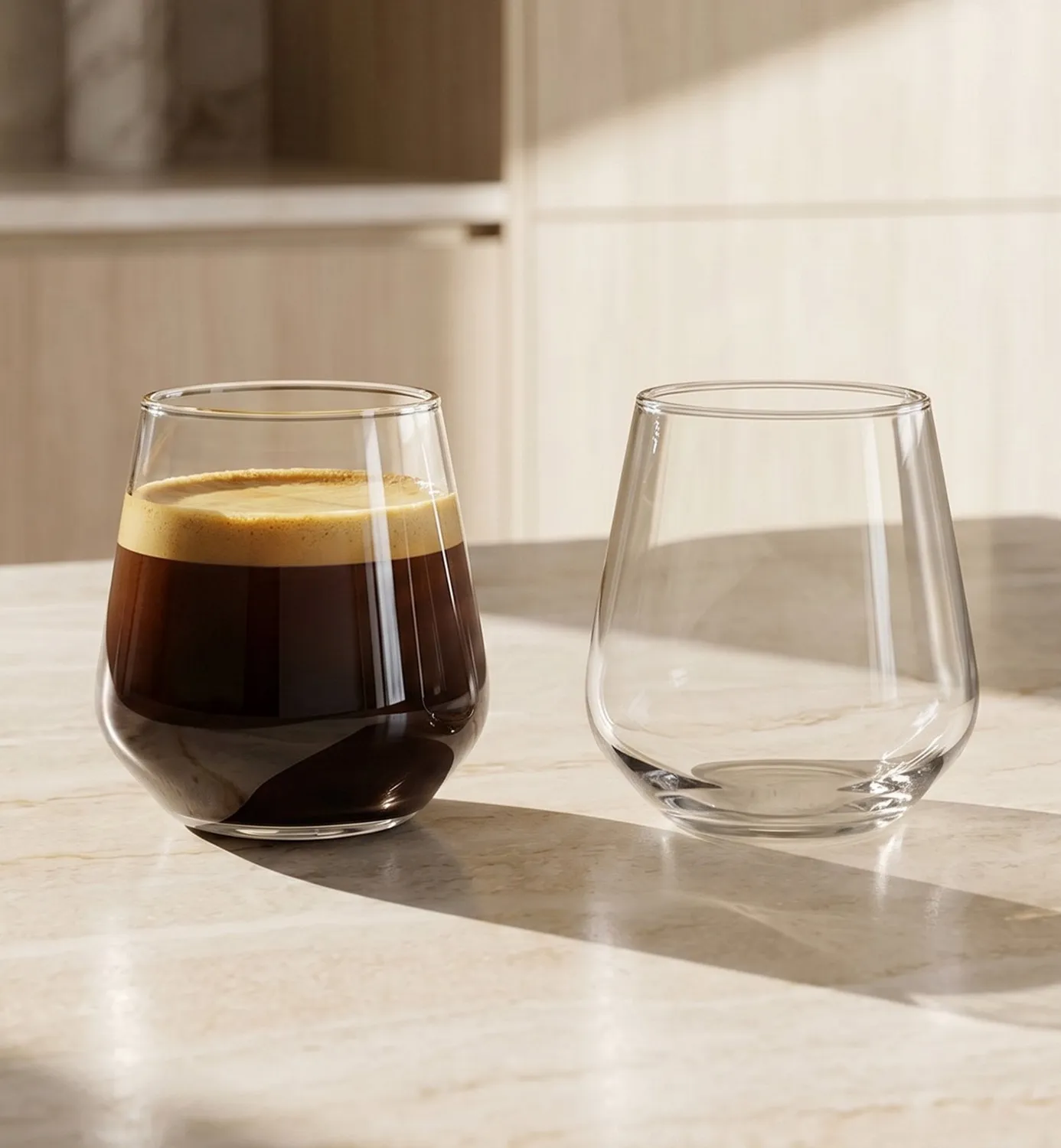 Krosno Coffee Moments kaffeglas 110 ml 4 stk krystal