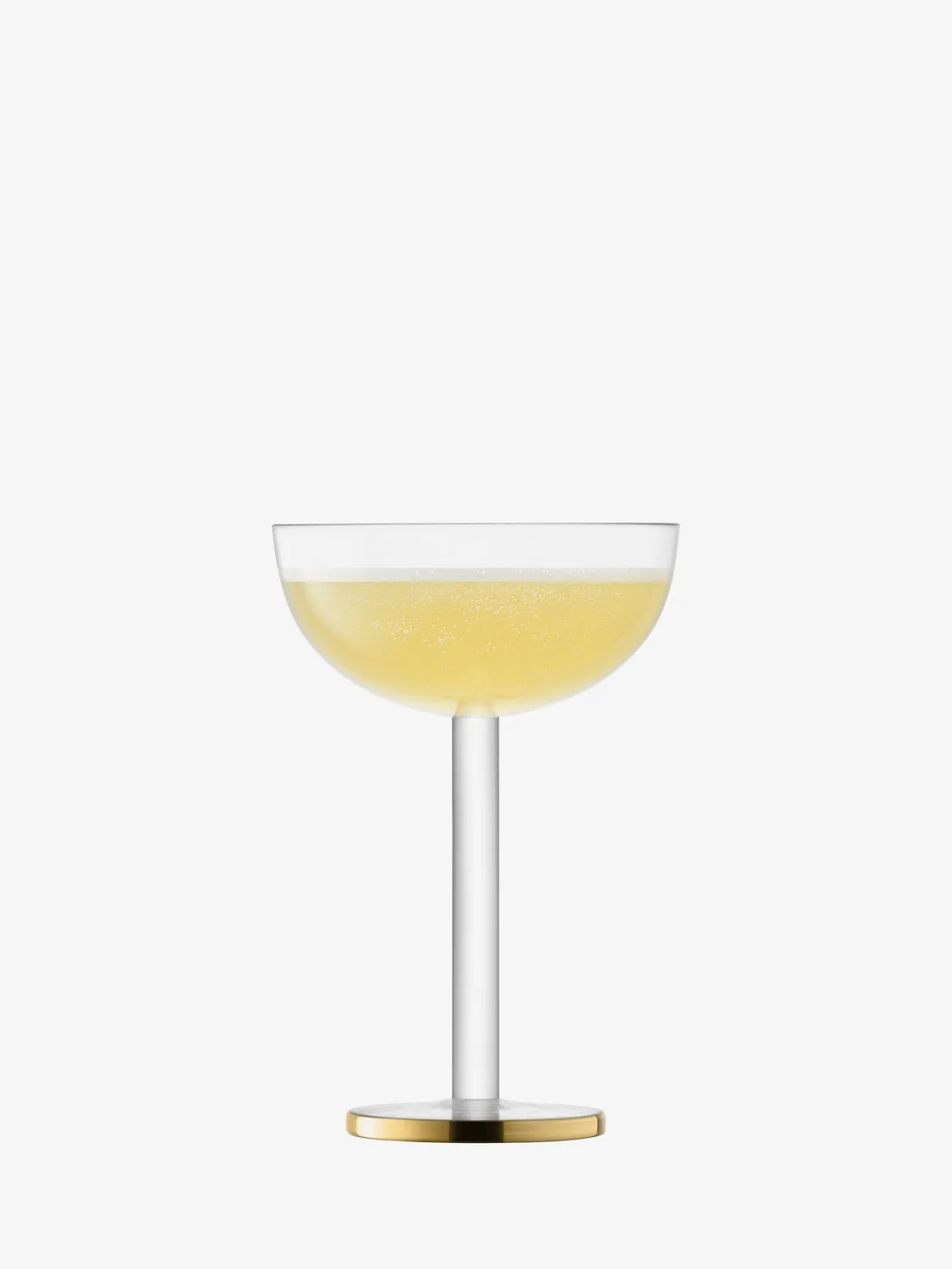 LSA Luca coupeglas 2 stk mundblæst glas med guldbånd