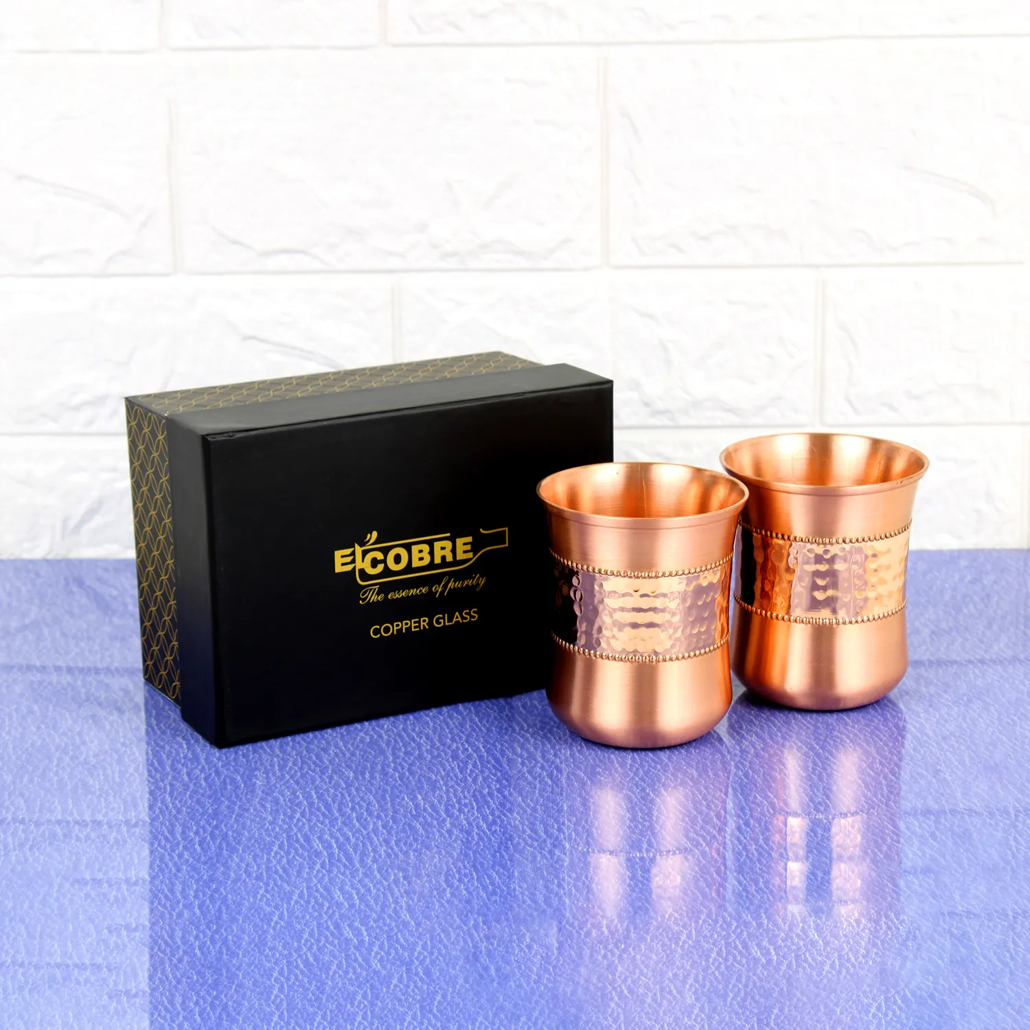 El'Cobre Sequence buet glassæt 2 x 250 ml kobber
