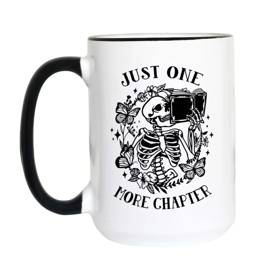 Mugsby Just One More Chapter krus hvid 325 ml