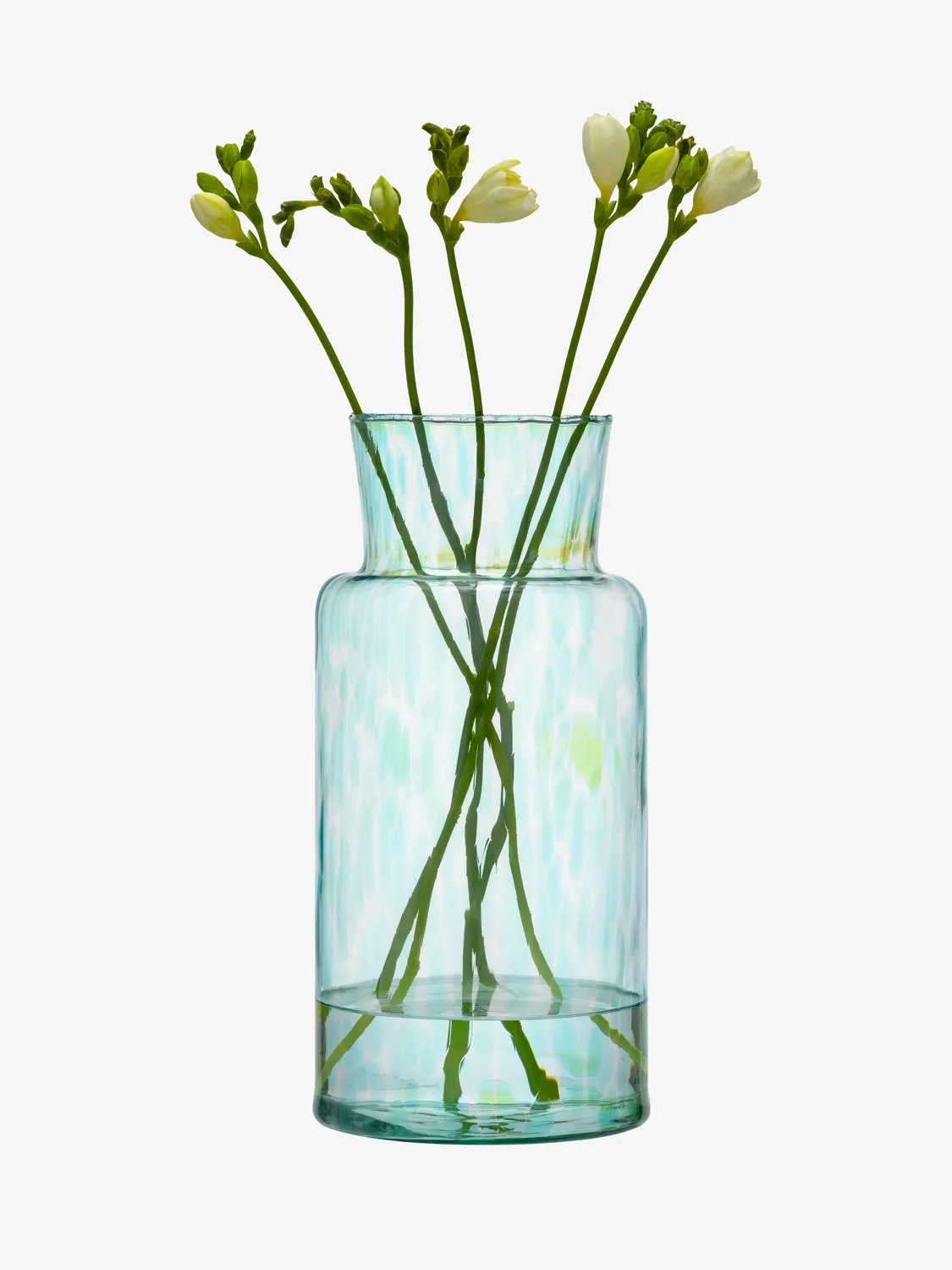 LSA Sea Glass vase genbrugsglas plettet