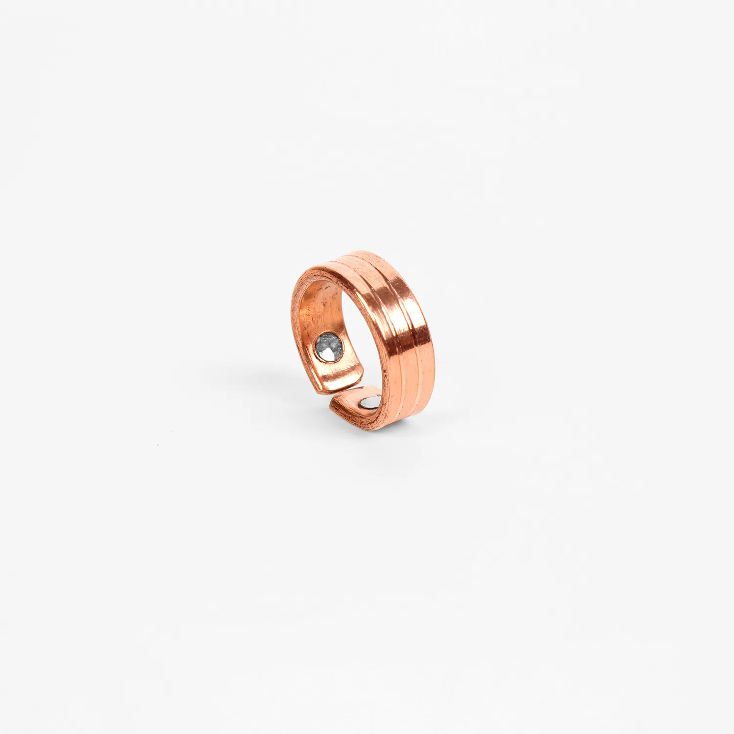 El'Cobre Design 2 kobberring med magnet justerbar