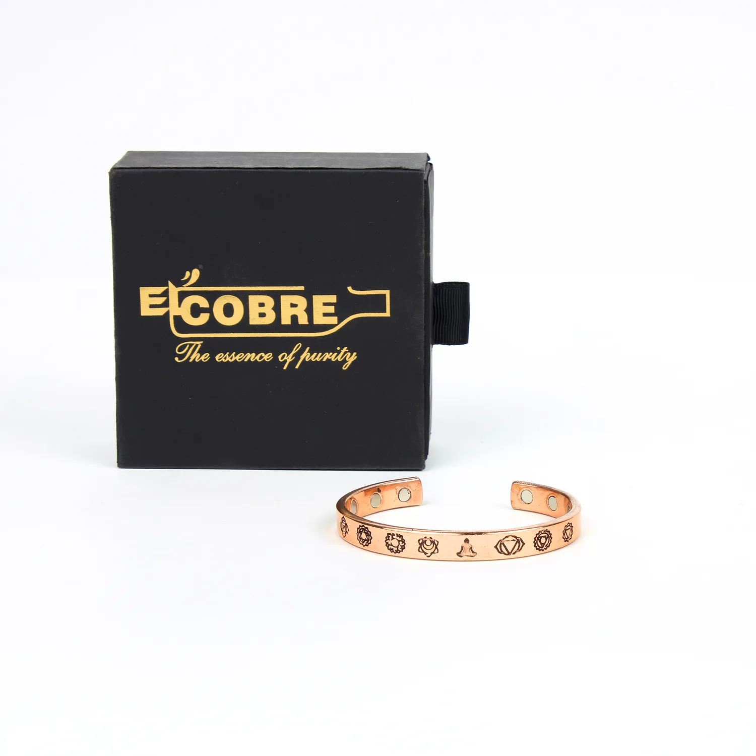El'Cobre Design 44 kobberarmbånd magnet gaveæske