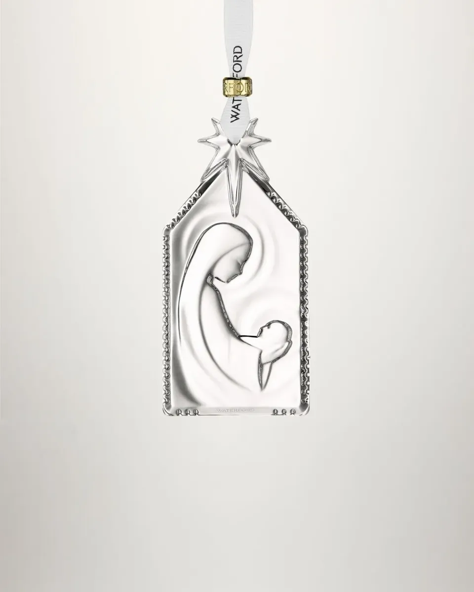 Waterford Nativity krybbe juleornament krystal