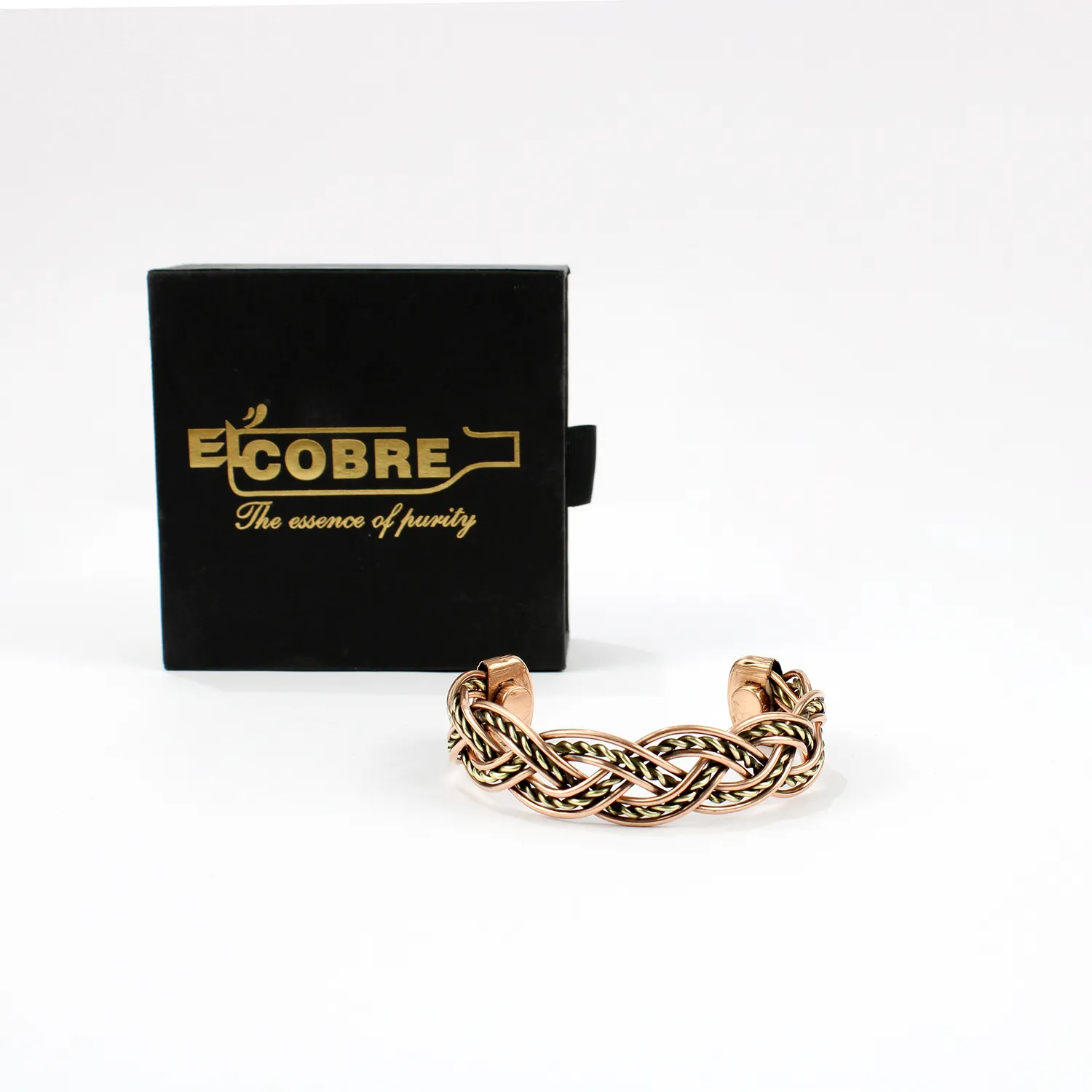 El'Cobre Design 14 kobberarmbånd let med gaveæske