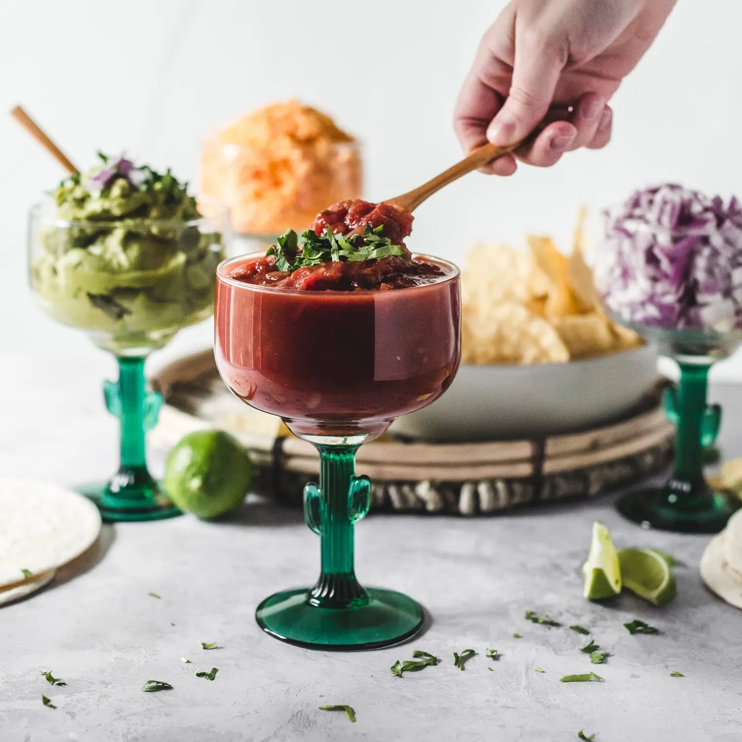 Libbey Cactus margaritaglas 4 stk grøn