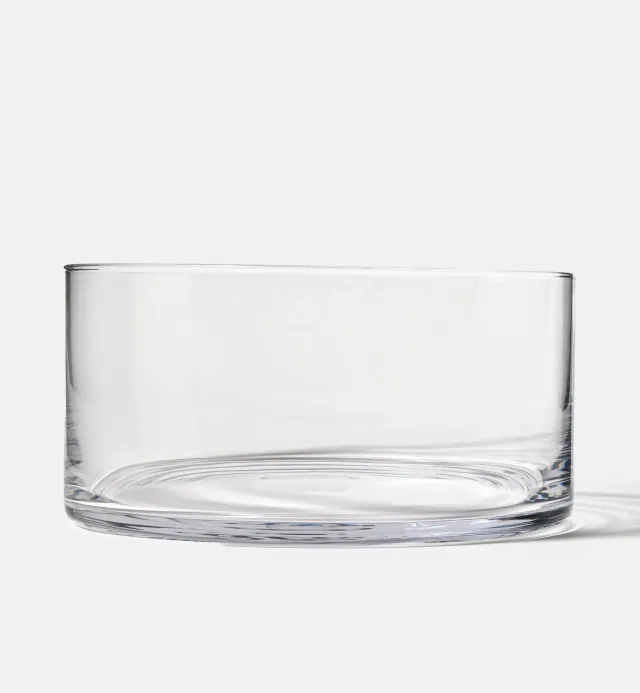 Krosno serveringsskål 24 cm klart glas håndformet