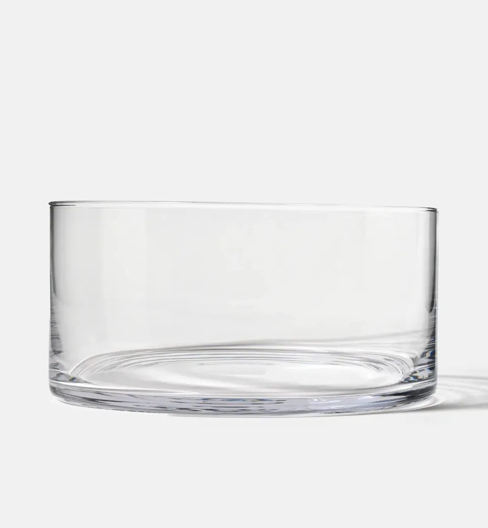 Krosno serveringsskål 24 cm klart glas håndformet