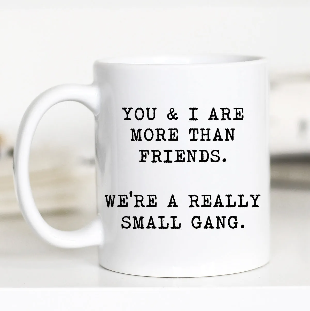 Mugsby You and I Are More Than Friends krus hvid 325 ml sjov