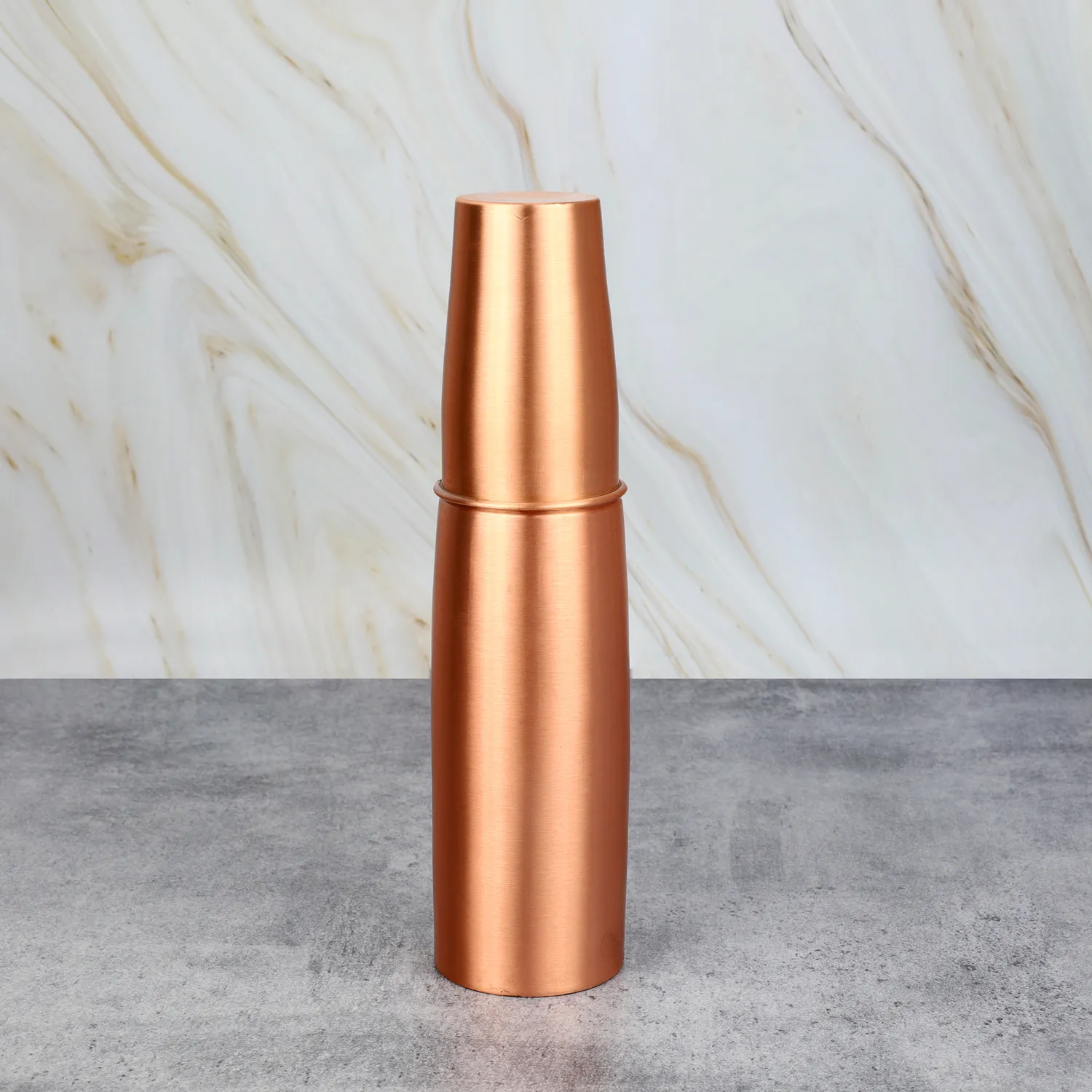 El'Cobre Elegant kobberflaske 1L med glas kobber