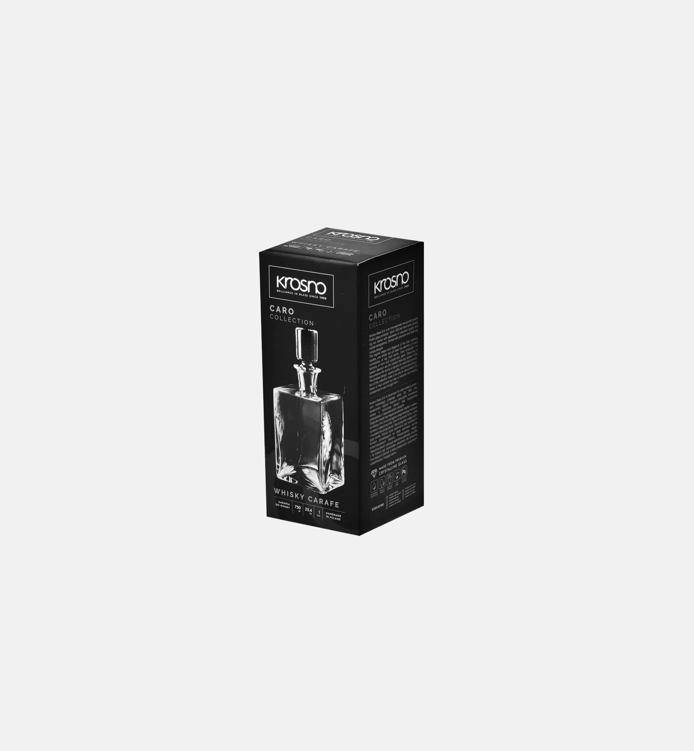 Krosno Caro whiskykaraffel 750 ml krystal