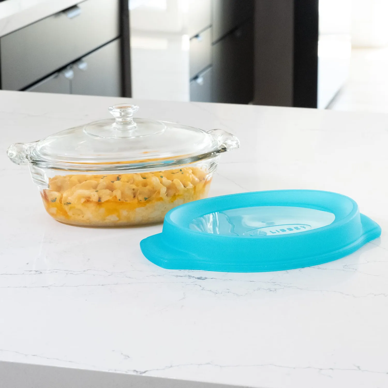 Libbey Baker's Premium ovalt glasfad 2 quart med låg ovnfast