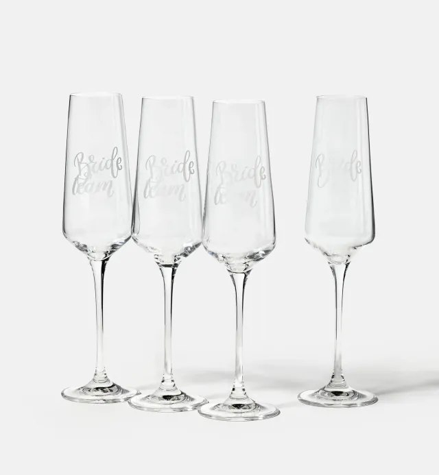 Krosno Bride Team champagneglas 180 ml 4 stk