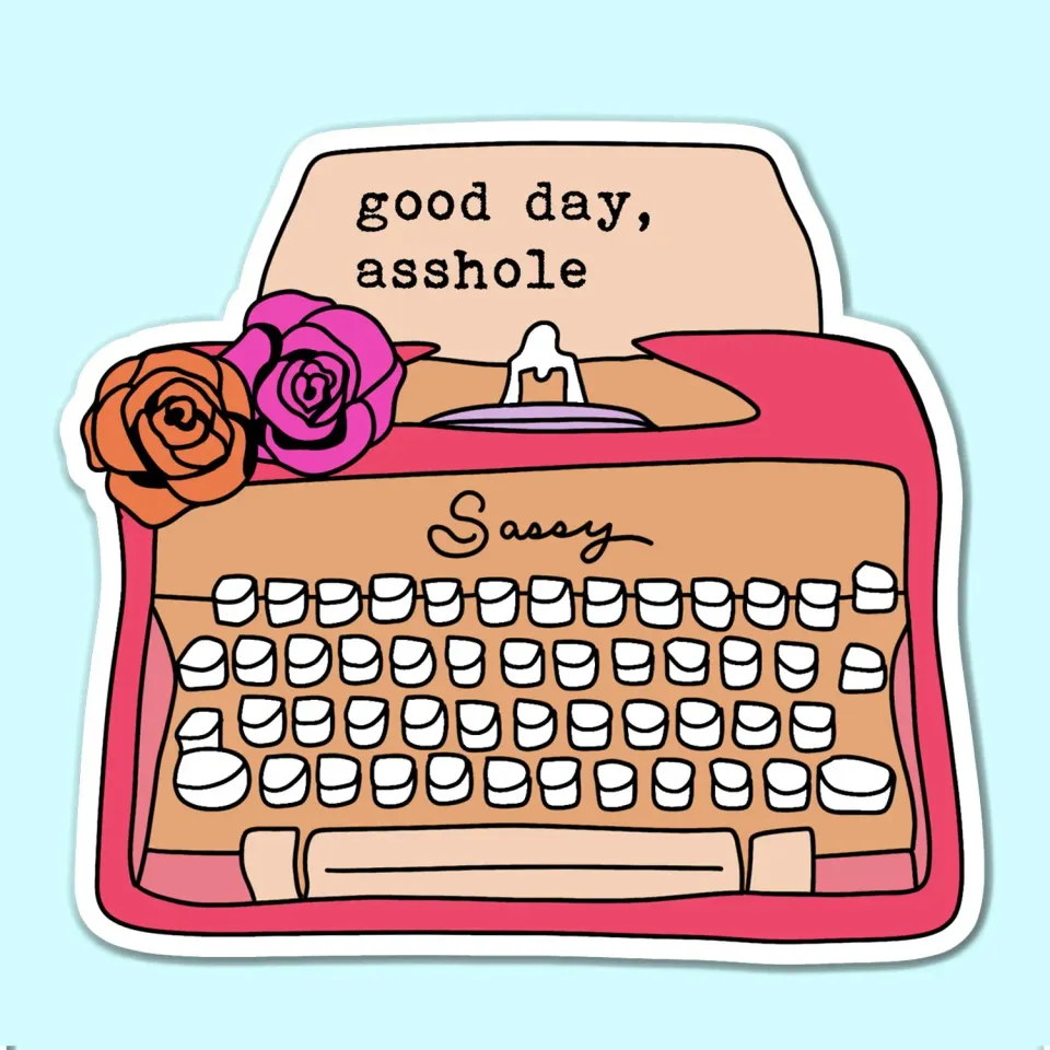 Mugsby Good Day Assholes sticker vinyl sjov