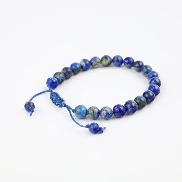 El'Cobre Macrame Lapis Lazuli armbånd blå