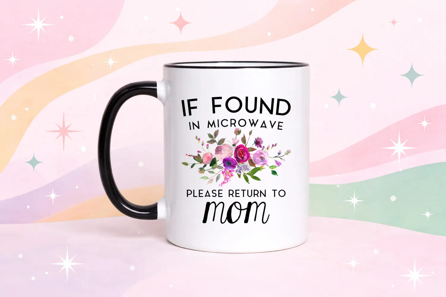 Mugsby If Found in Microwave krus 325 ml blomster