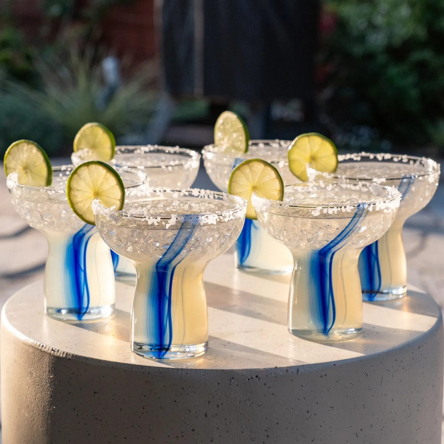 Libbey Blue Ribbon margaritaglas 6 stk 303 ml blå