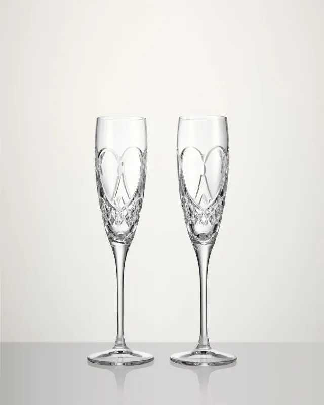 Waterford Love True Love champagneglas 2 stk krystal
